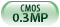 CCD CMOS 0.3 MP