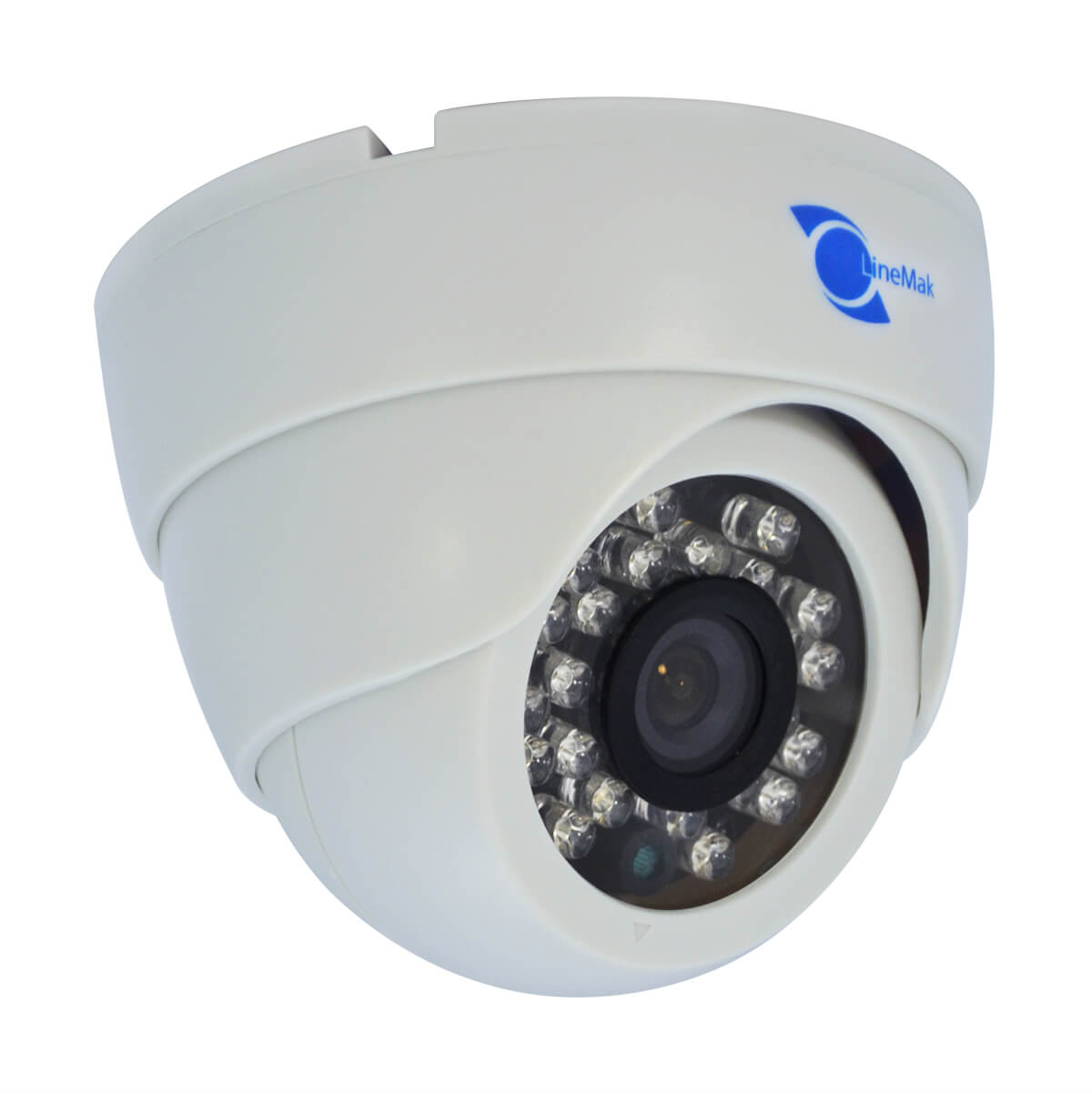 Dome camera, Sensor 1/3 CMOS, 800TVL, 6mm, 23pcs LEDs.