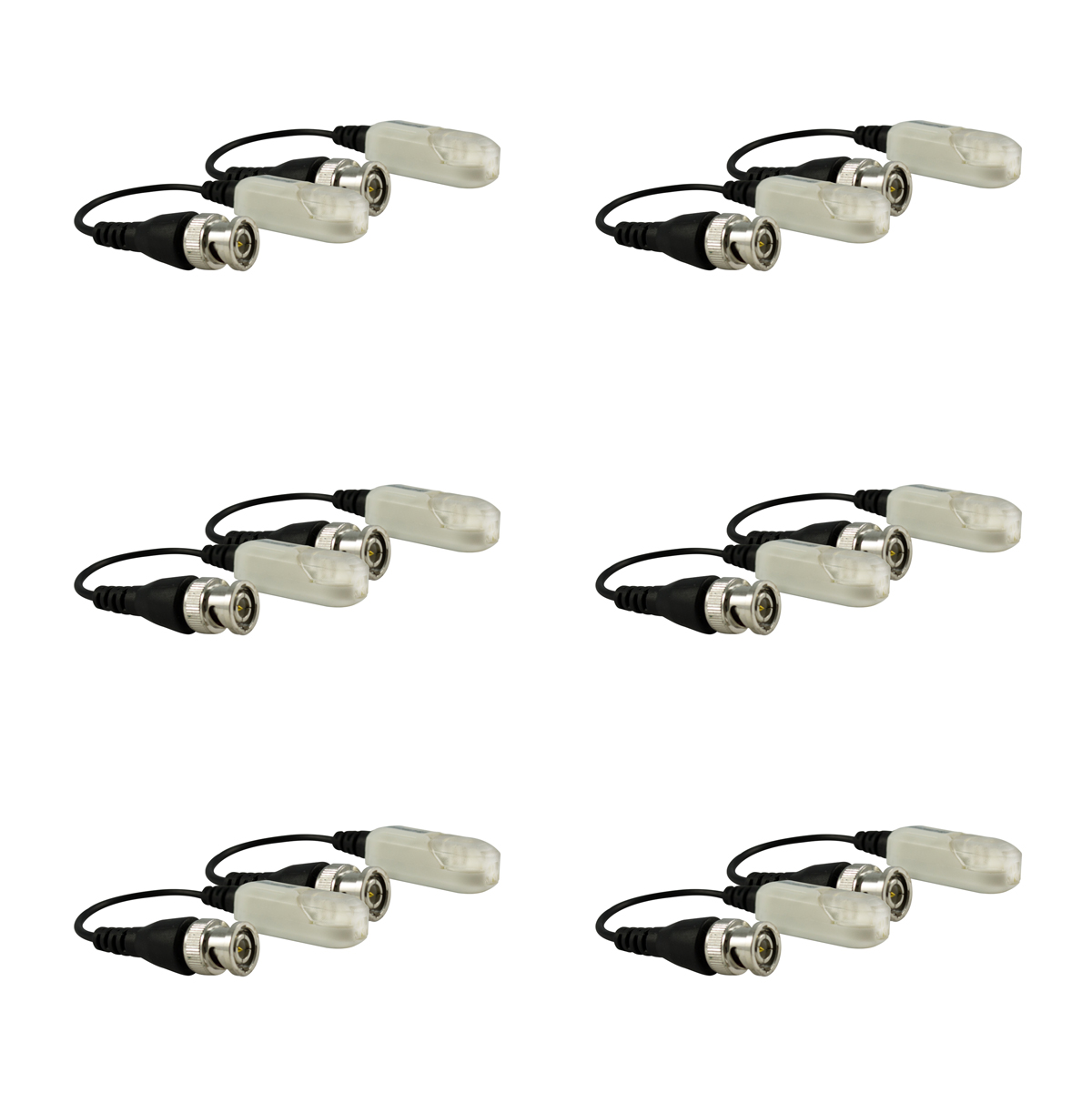 1 Channel passive Video balun 1082ft, Contains 6 Pairs (12 Pcs)