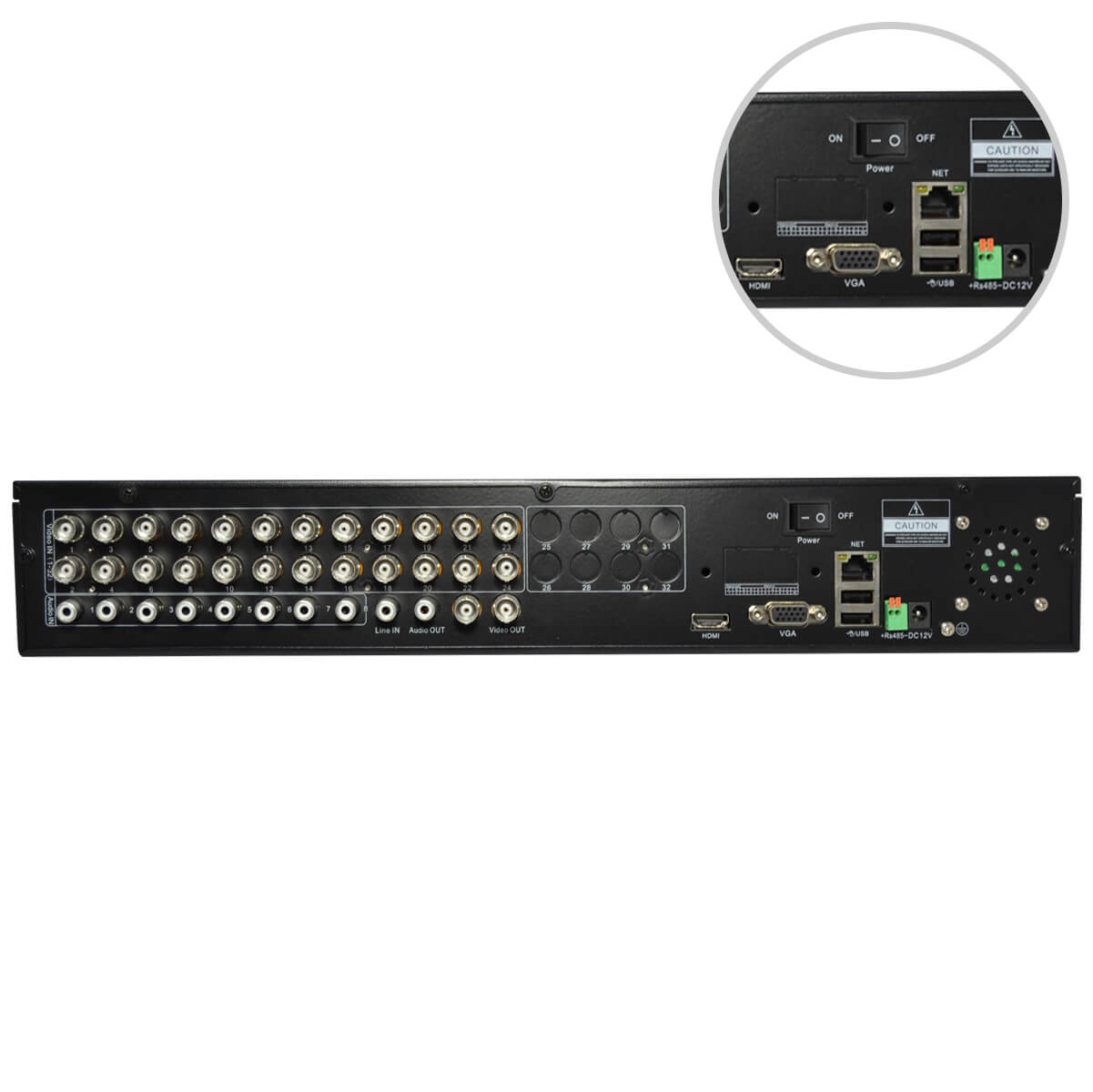 24Ch DVR, H264, VGA/BNC/HDMI output, CIF Resolution, Pentaplex - Image 7