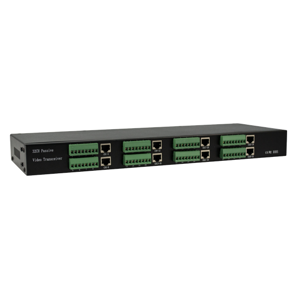 32 Channels passive, Video Balun, 1082 fts passive UTP, 4921fts active