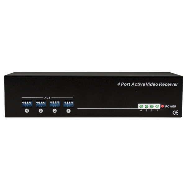 4 Channel Video Balun active receiver, with RJ45 connector  3937ft, co - Image 2