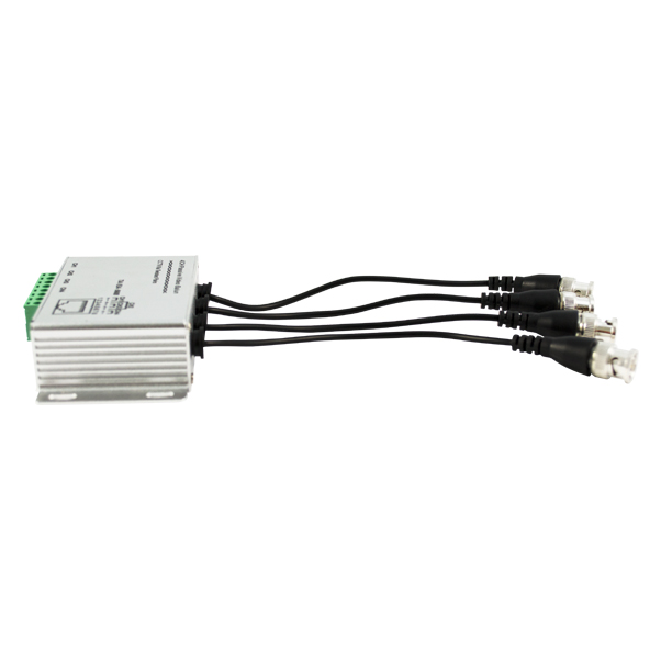 4 Channels 24V video balun Passive Receiver Hub. - Image 2