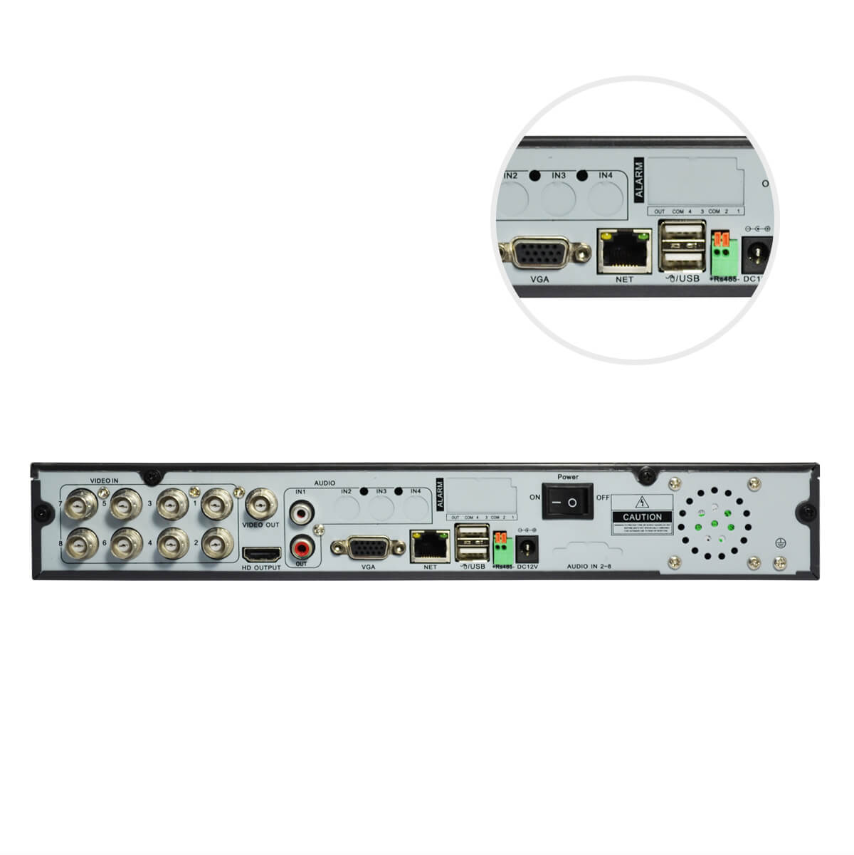 8CH DVR, H.264 VGA/BNC/HDMI Output, 960H Resolution, Pentaplex - Image 7