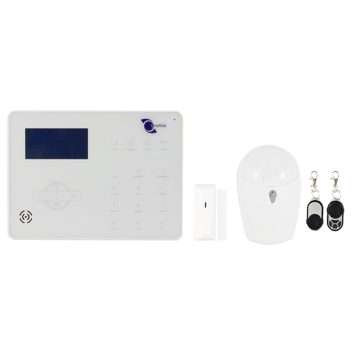 Central wireless / full wired alarm motion detector. DTMF GSM or GPRS.