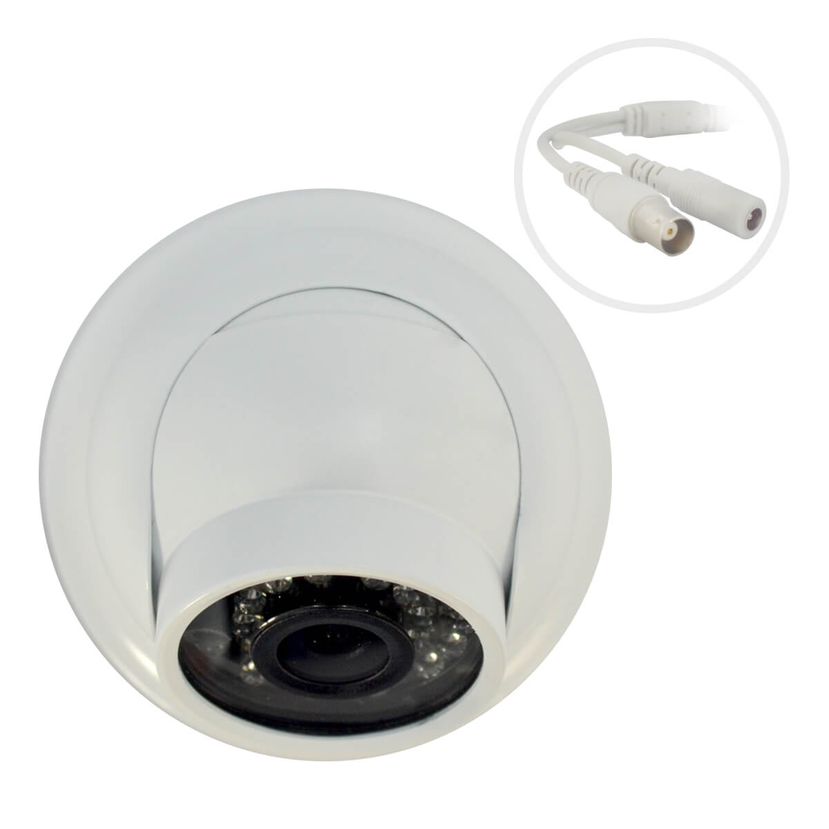 Dome Camera 1/3 HDIS CMOS Sensor 700TVL 3.6mm lens 24 LEDs 65ft IR - Image 5