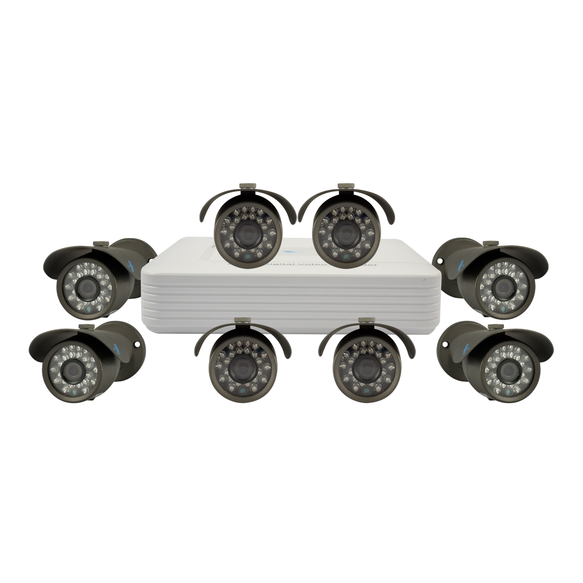Kit of 8 cameras, SONY CCD Sensor, 700TVL, OSD menu, H264/G711A, D1