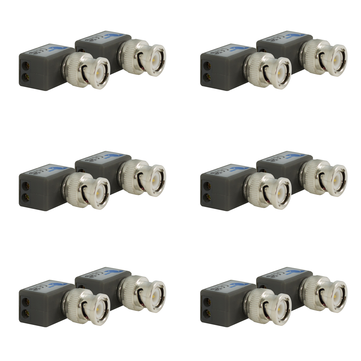 Video balun passive 2000ft, Contains 6 Pairs (12 Pcs).