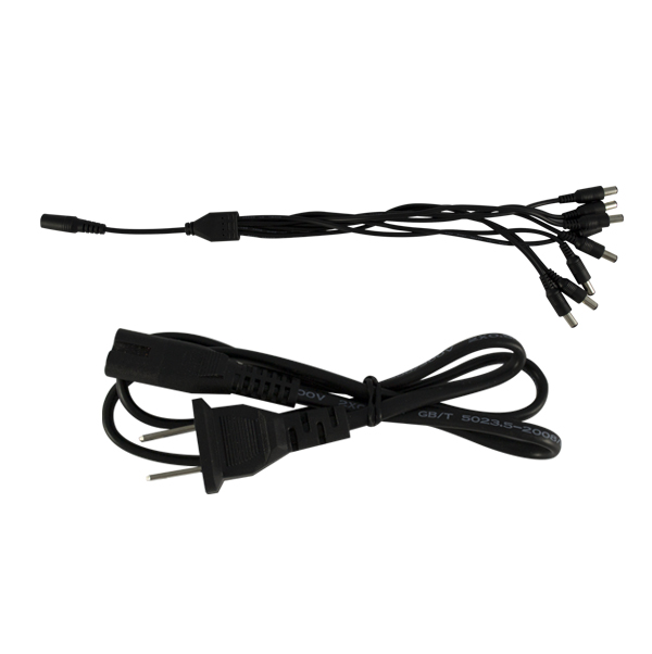 Power Adapter DC 12V/5A, with 8 cable output US plug - Image 2
