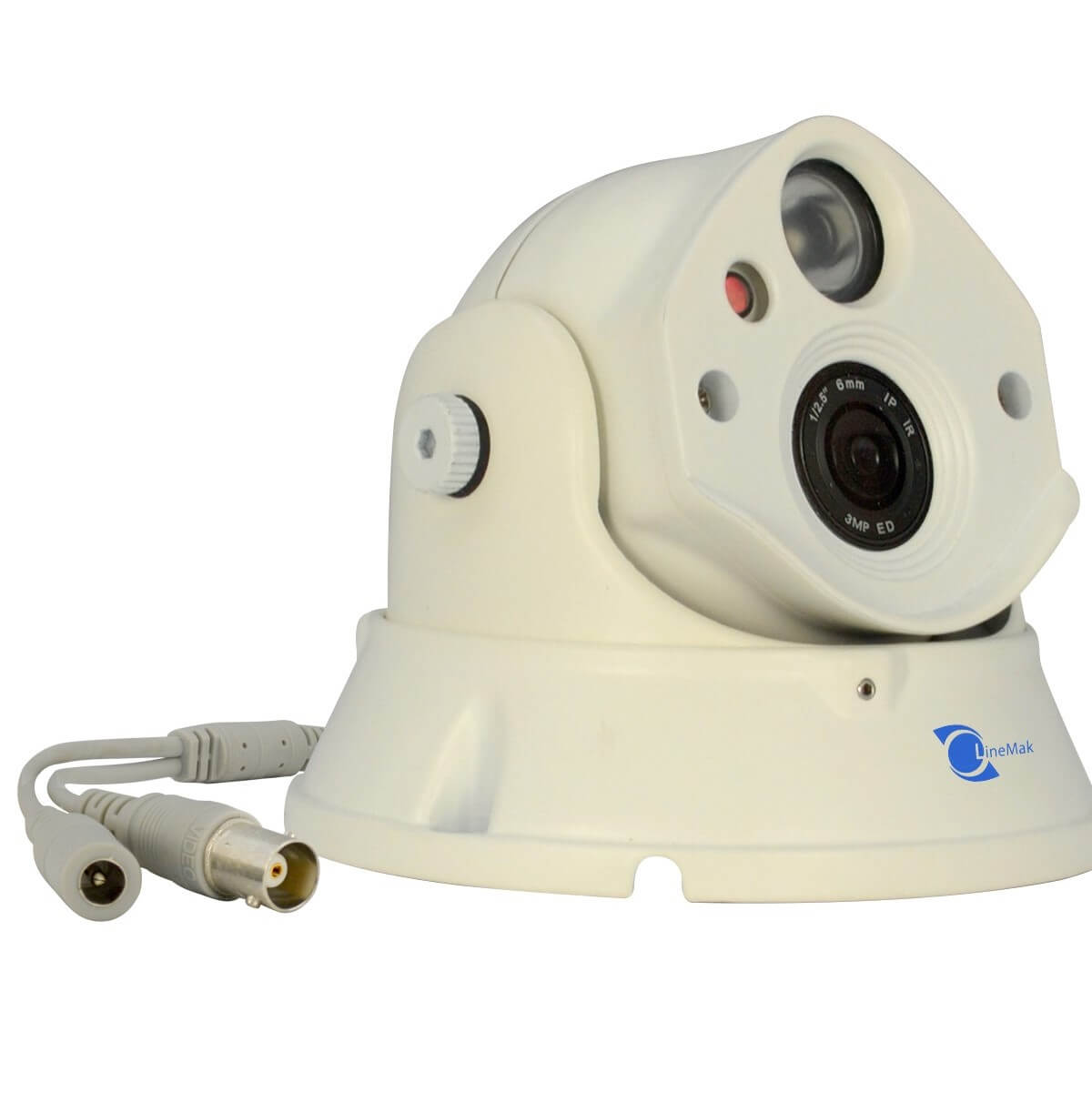 Vandalproof Dome camera, HDIS CMOS Sensor, 1200TVL, 6mm lens, 1 LED. - Image 7