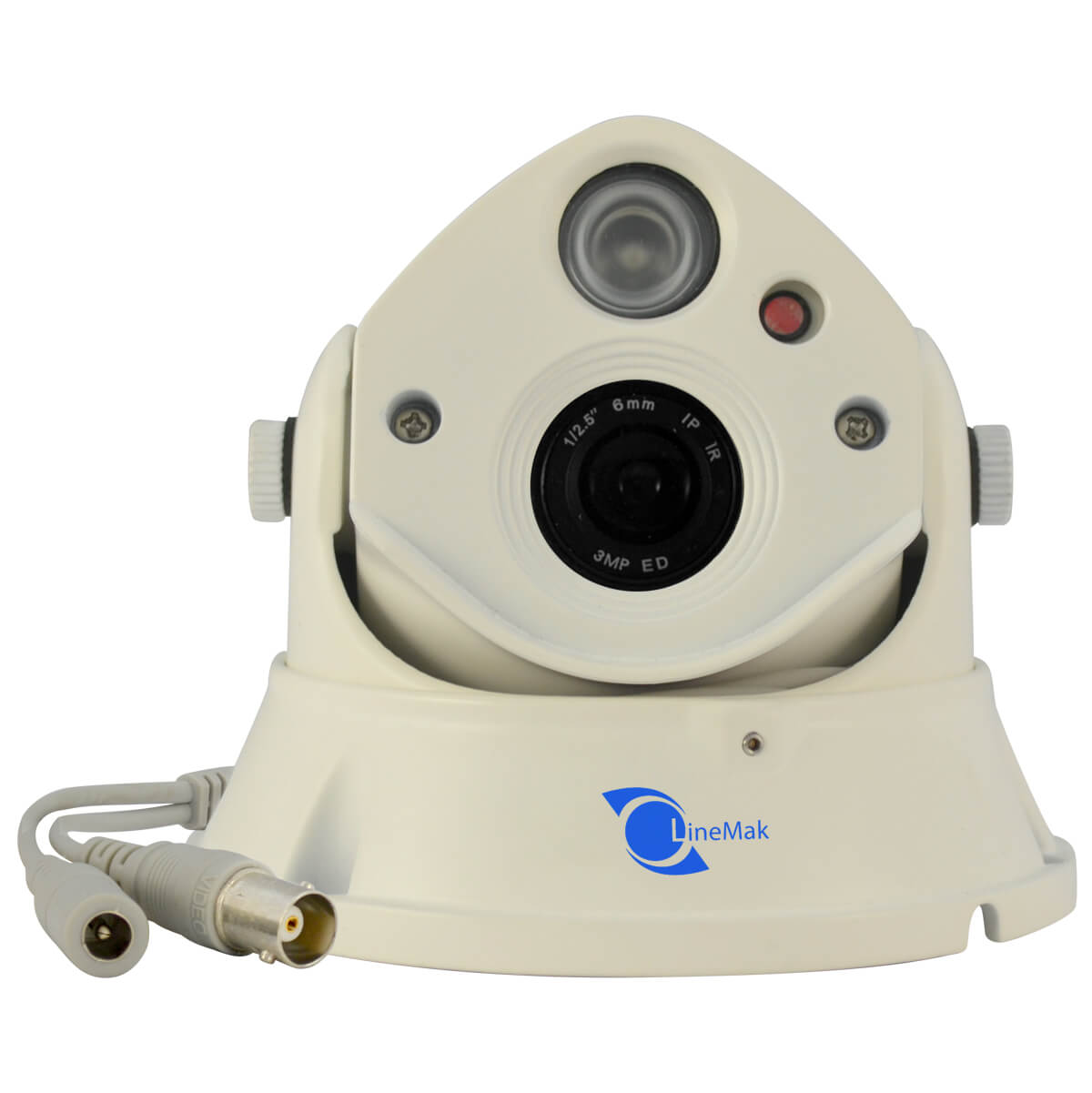 Vandalproof Dome camera, HDIS CMOS Sensor, 1200TVL, 6mm lens, 1 LED. - Image 8