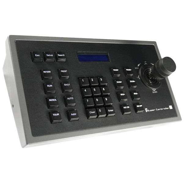 3 axis Joystick to control PTZ cameras supports up to 255 cameras 3 axis Joystick to control PTZ cameras supports up to 255 cameras