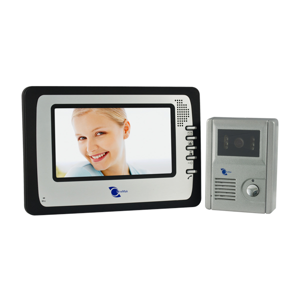 Video intercom system with LCD screen containing microphone 380TVL