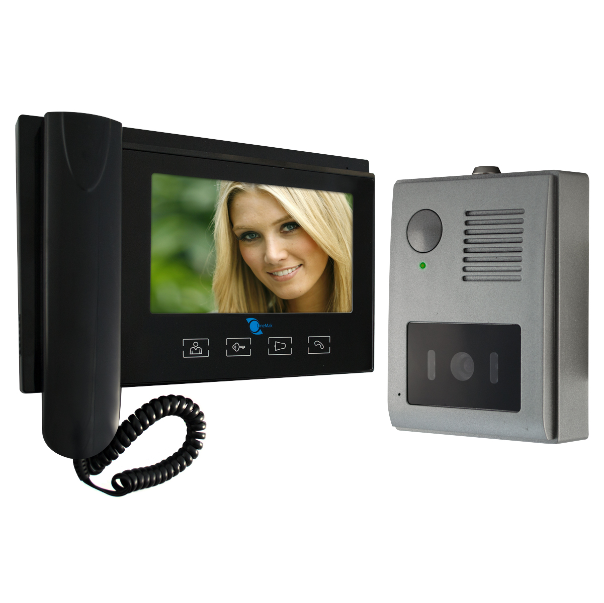 Video intercom system with LCD screen 7in and camera CMOS Sensor 1/4