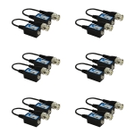1 channel passive video balun 2000ft, contains 6 pairs 12 pcs