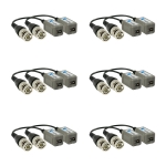1 channel passive video balun 2000ft. contains 6 pairs 12 pcs