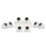 Kit 8 cameras, HDIS CMOS Sensor, 900TVL, H264/G711A, D1/CIF, Pentaplex