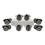 Kit of 8 cameras, SONY CCD Sensor, 700TVL, OSD menu, H264/G711A, D1