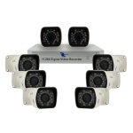 Kit 8 cameras, HD Sensor, 700TVL, IP67, H264, D1/CIF, Pentaplex