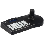 Joystick control of 3 axis, for PTZ cameras, supports 255 cameras, LCD