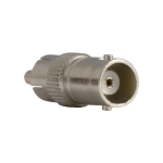 BNC connector female to RCA male stainless steel.