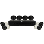 Kit 8 cameras, CMOS Sensor, 3.6mm lens, 24 LEDs, IR-CUT, H264, 1080P