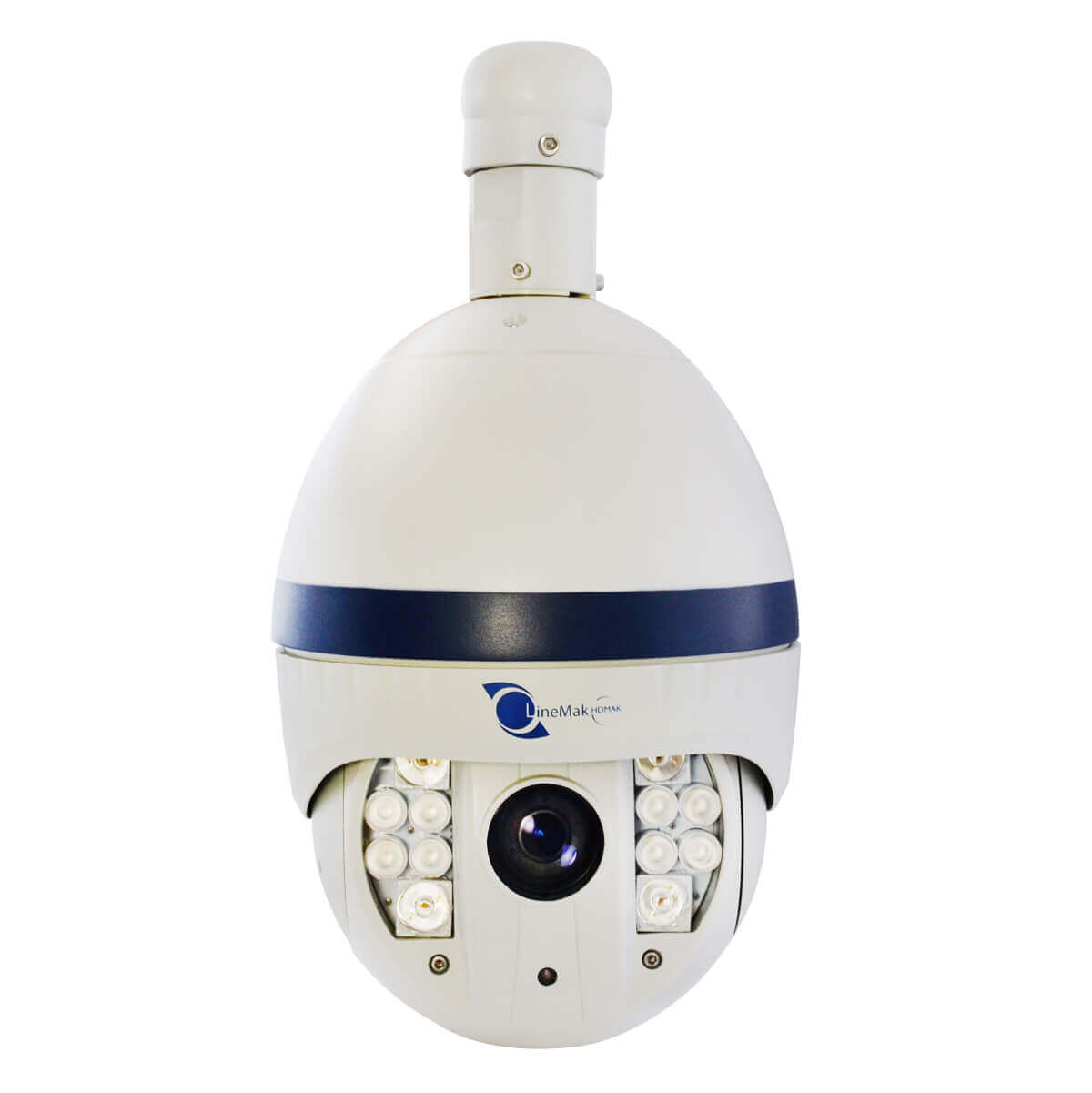 Camara tipo domo PTZ IP, Sensor Sony CCD, 2Mp, 12 LEDs, 100m IR, PoE